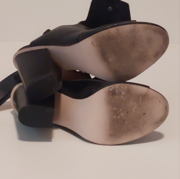 Just Fab stacked heel open toe Heels - Picture 5 of 6